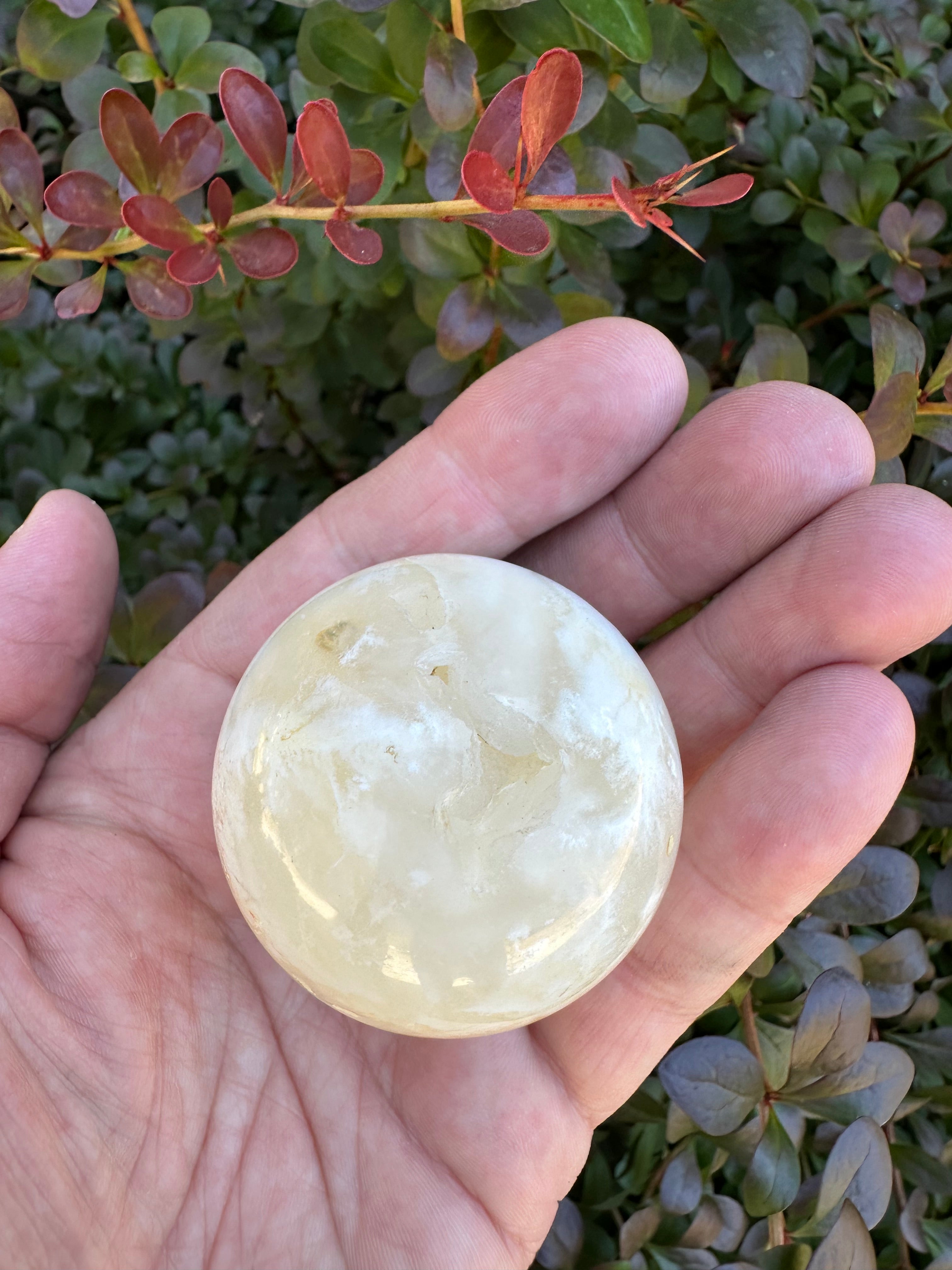 Winter’s Whisper ~ Snow Agate Sphere