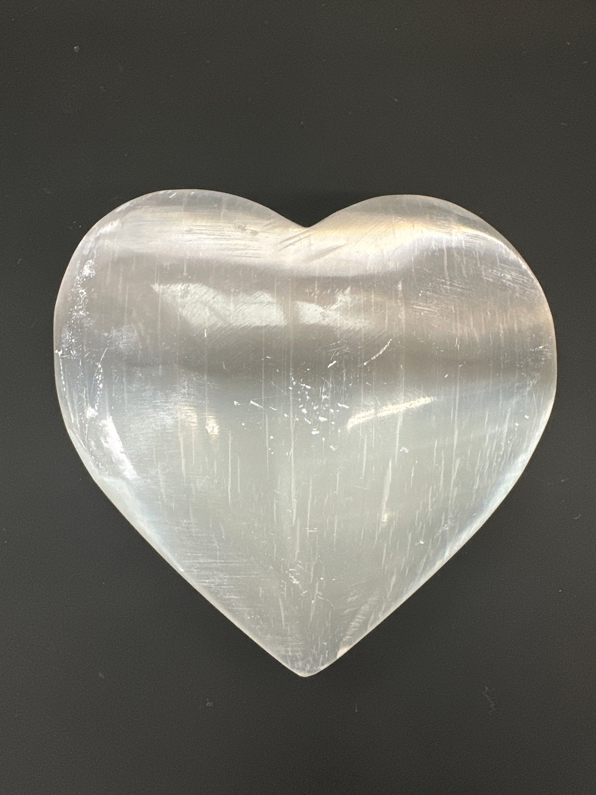 Heaven’s Light Selenite Heart Palm