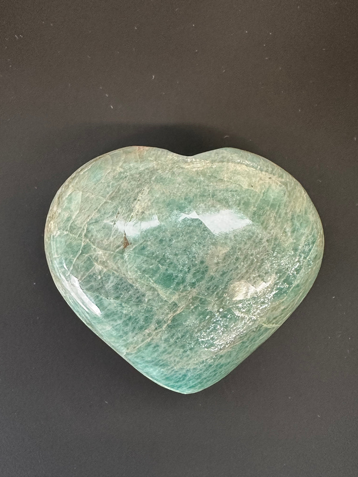 Tranquil Waters Amazonite Heart Palm
