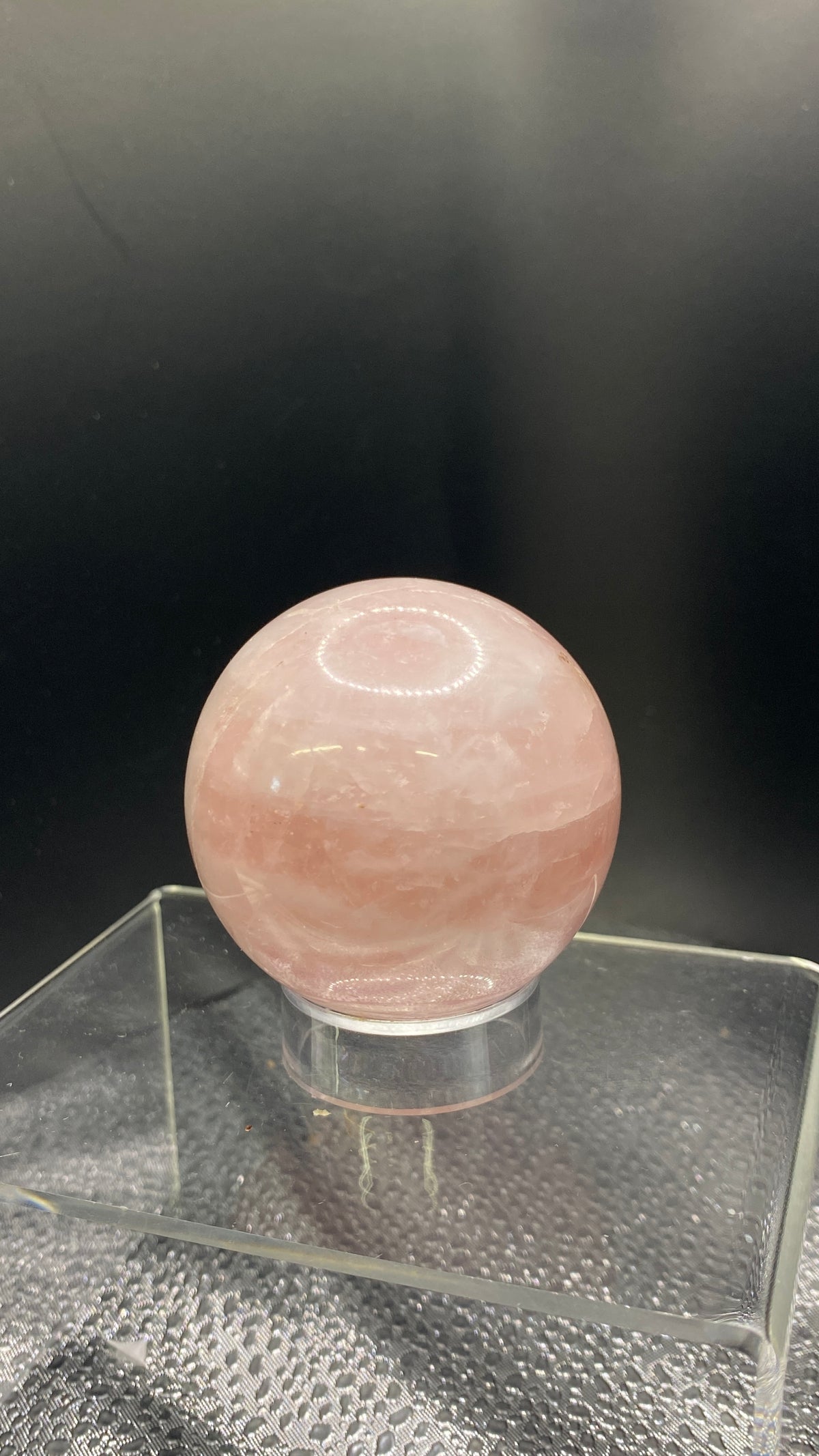 Blush Serenity - Rose Quartz Sphere