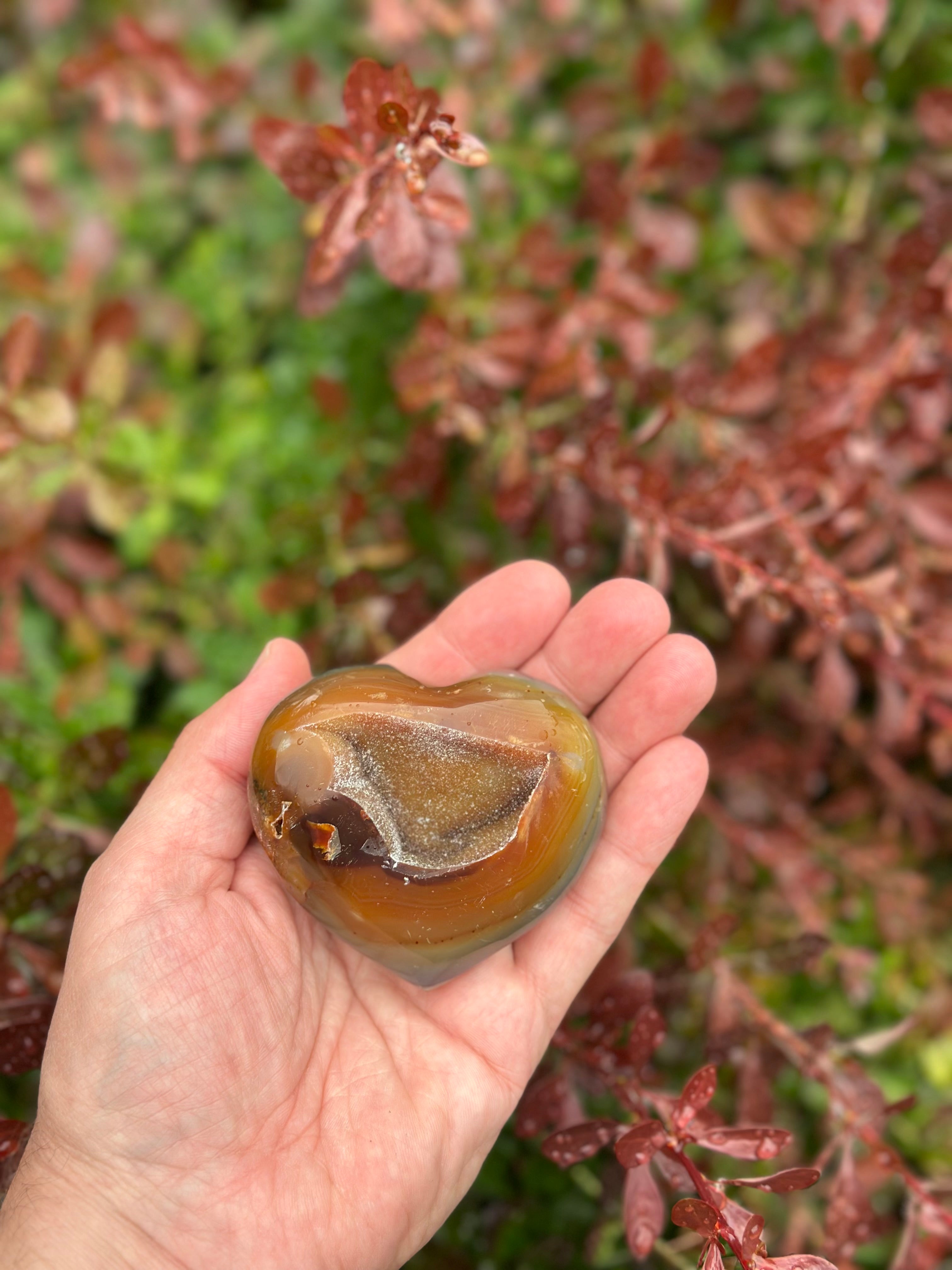 Agate Geode Heart