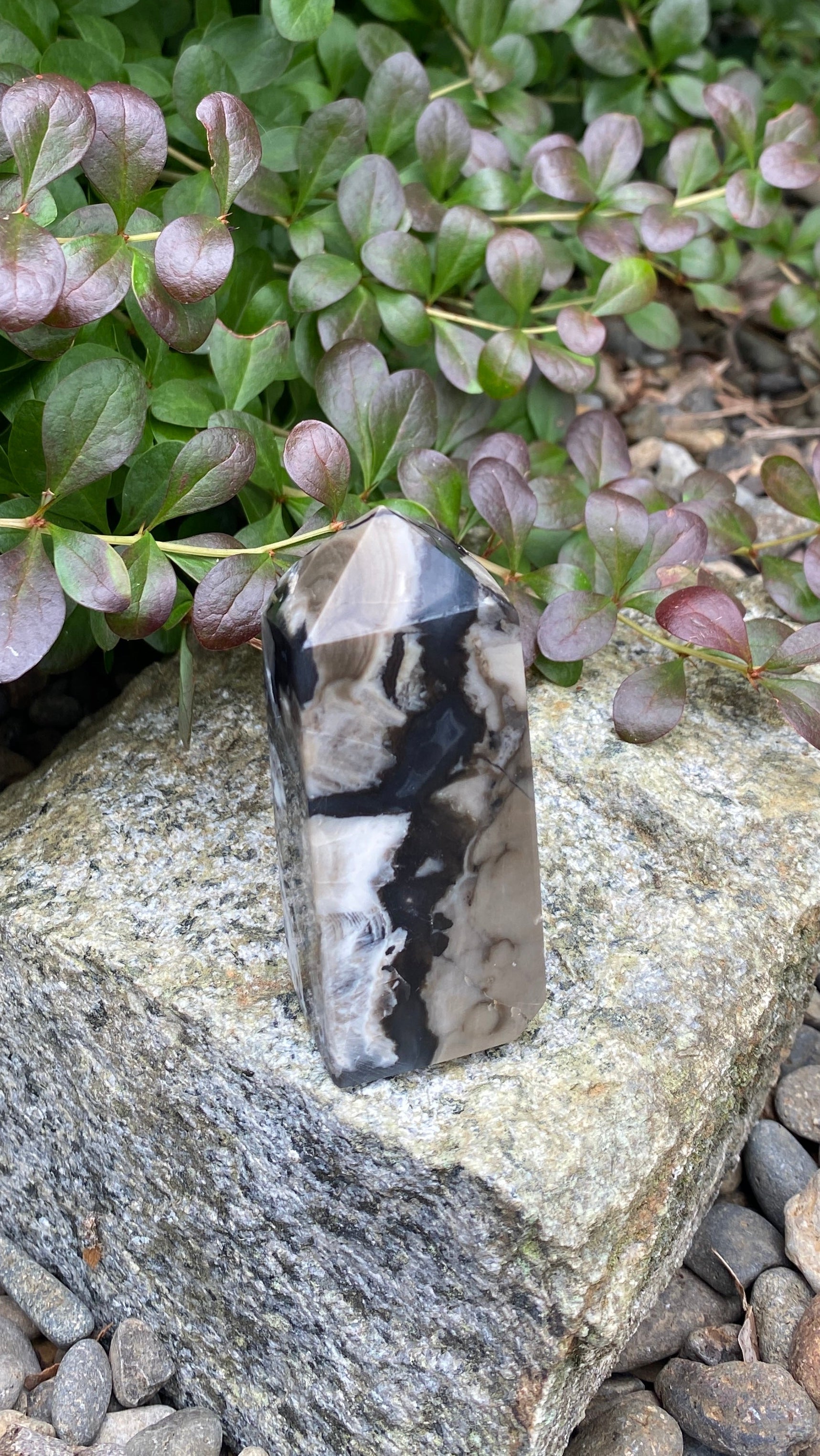 Volcano Agate Obelisk