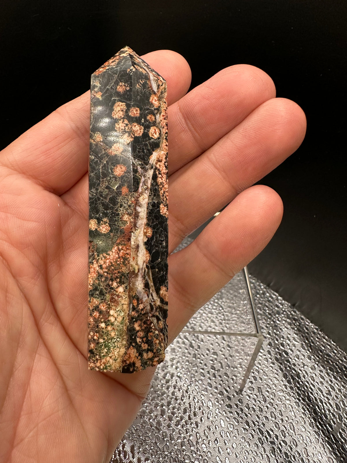 Red Snowflake Obsidian Tower