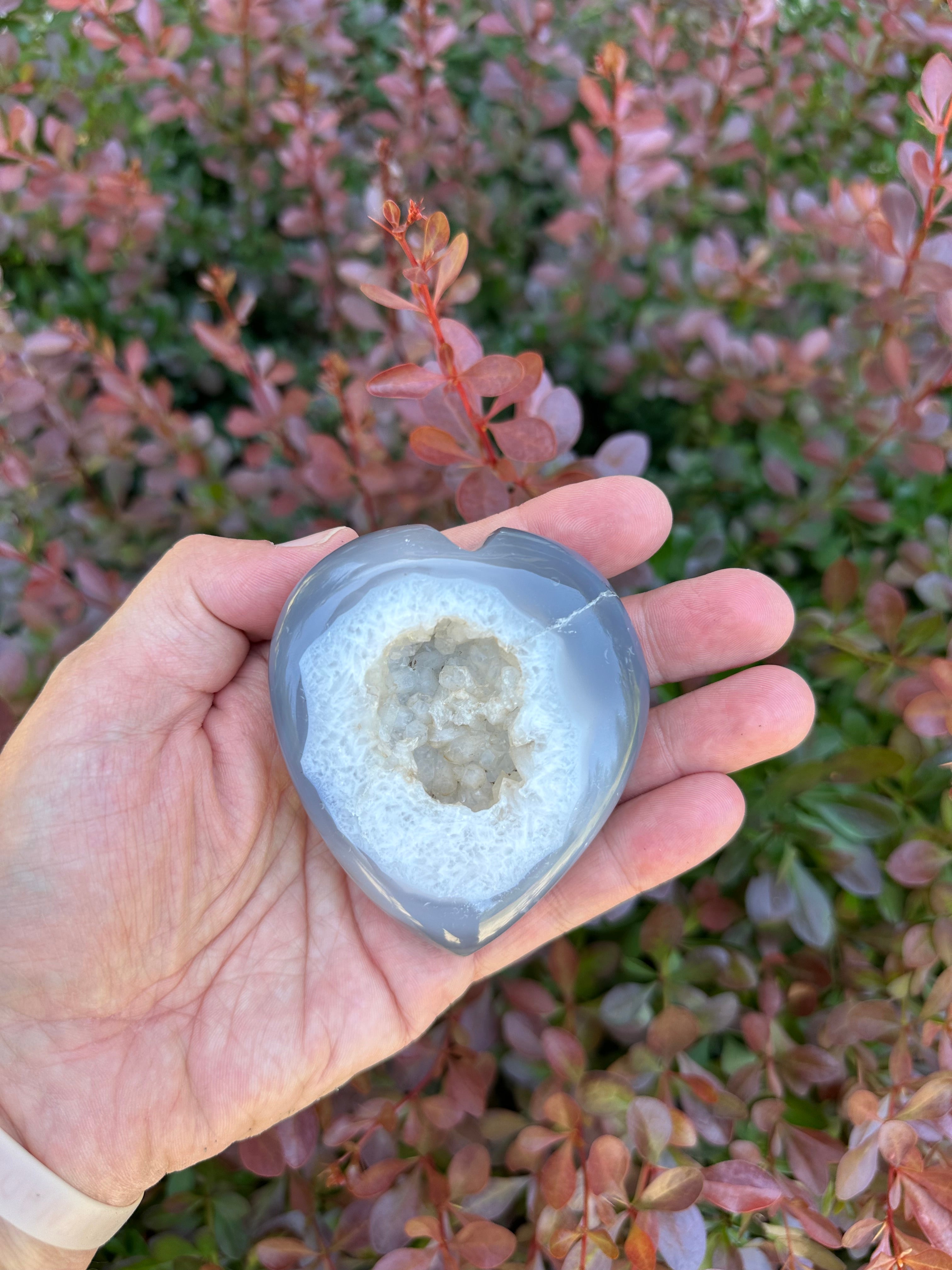 Agate Geode Heart