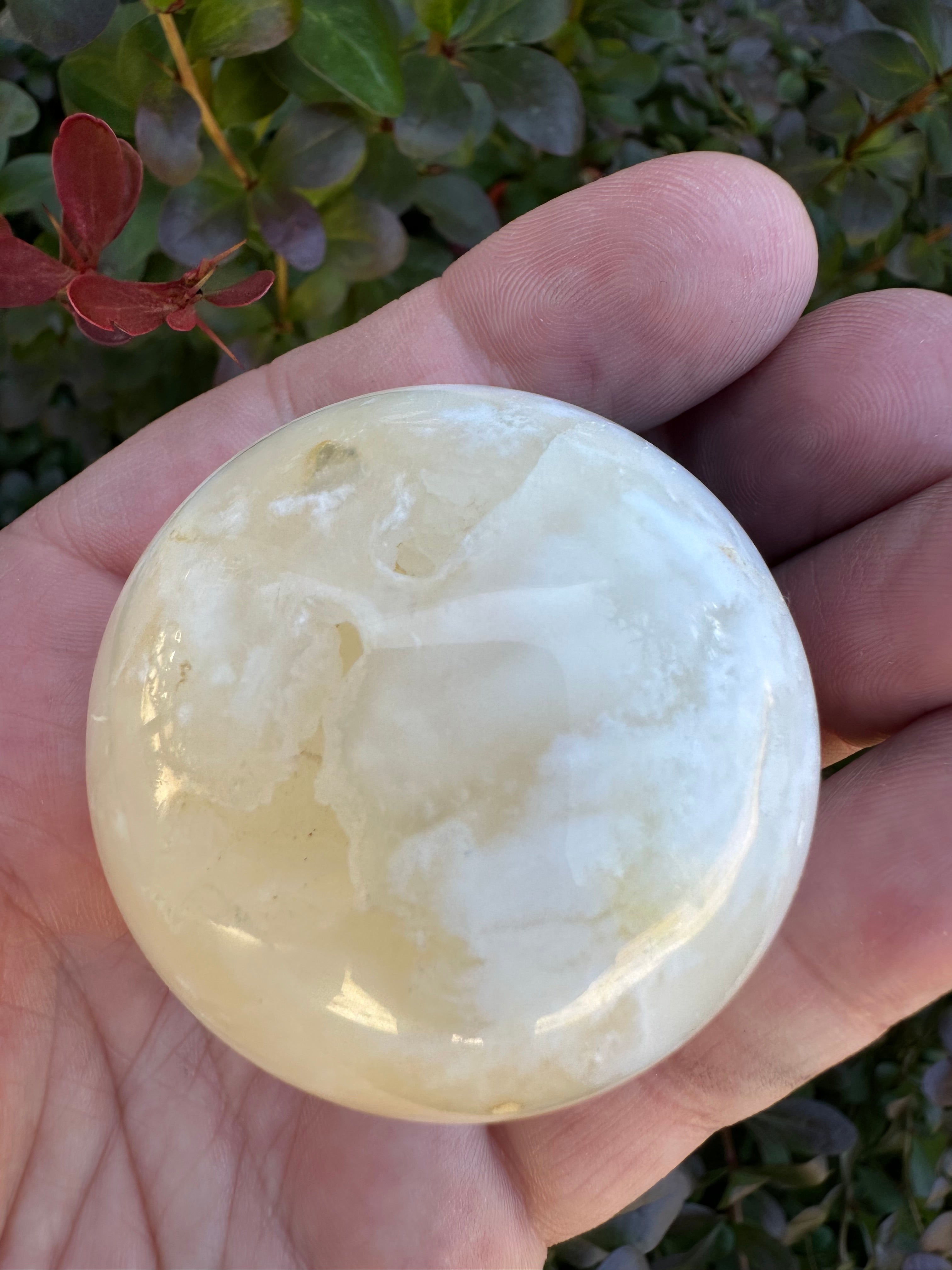 Winter’s Whisper ~ Snow Agate Sphere
