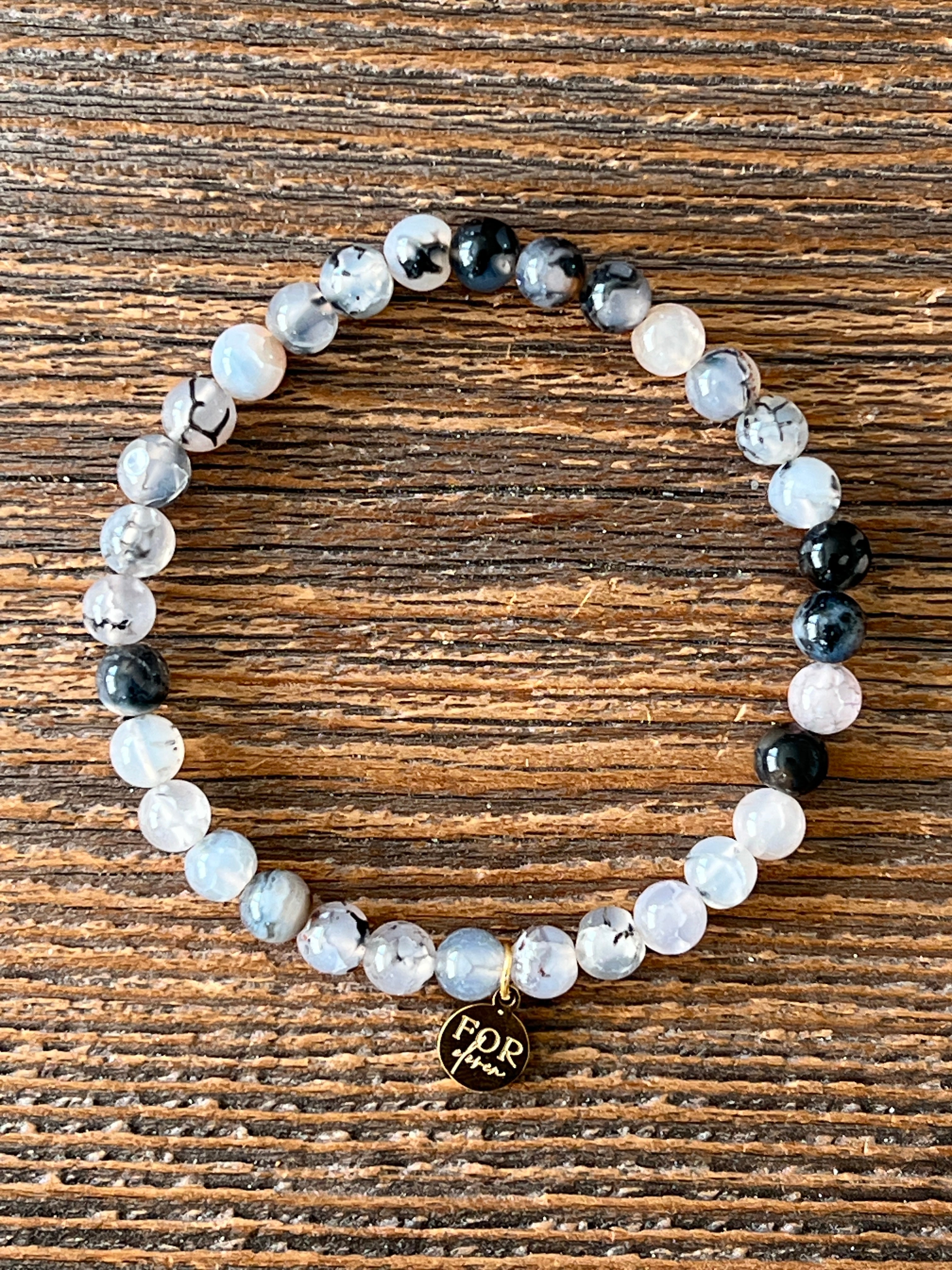 Dragon Vein Agate Bracelet