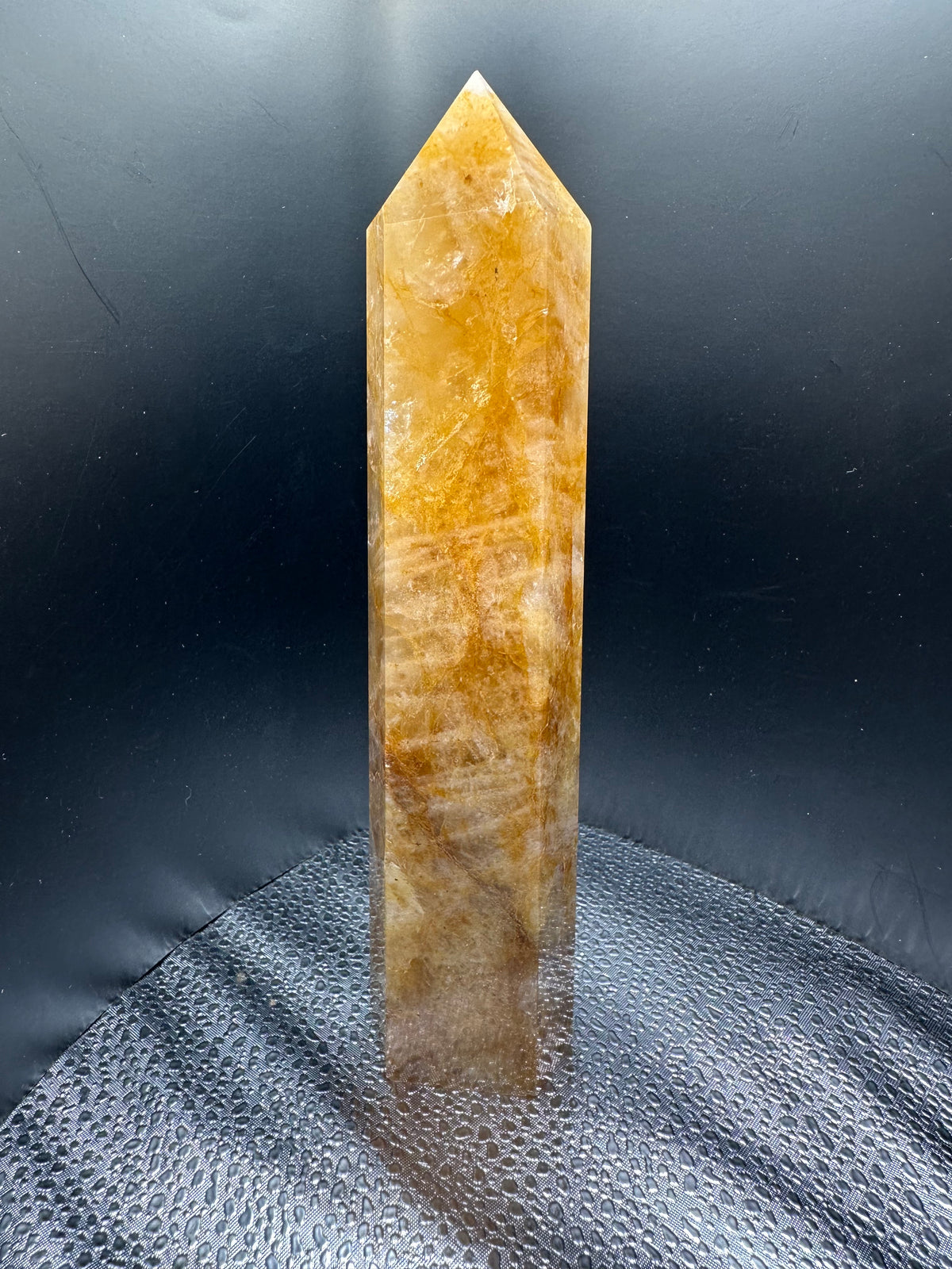 Sacred Sunfire - Golden Healer Quartz Tower