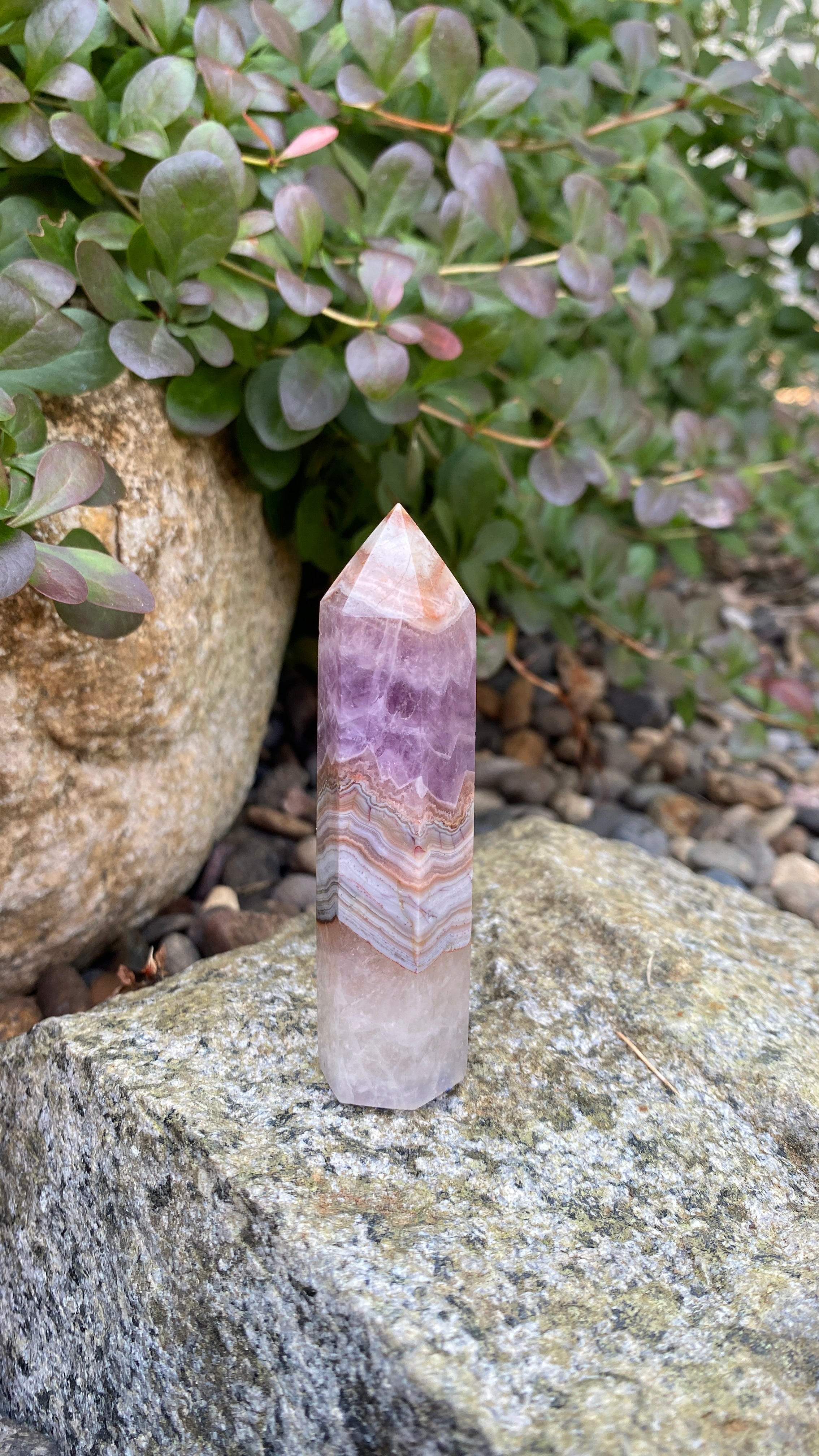 Amethyst Lace Agate Tower F