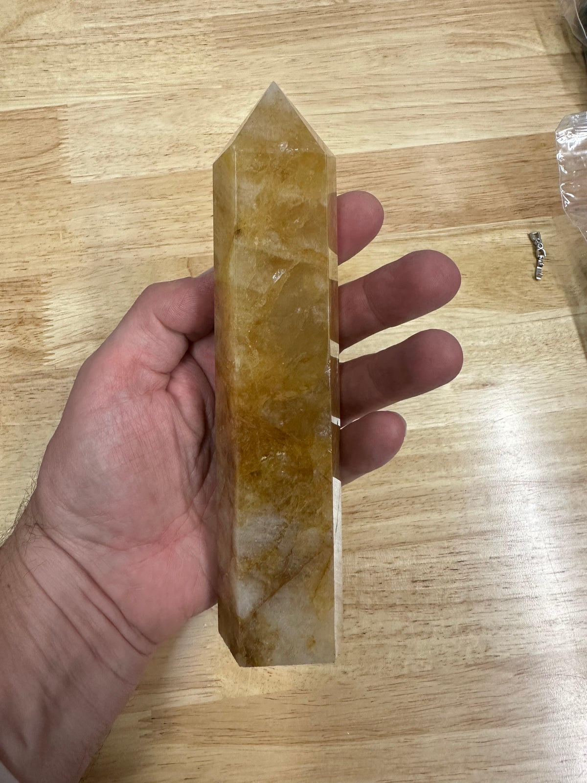 Sacred Sunfire - Golden Healer Quartz Tower