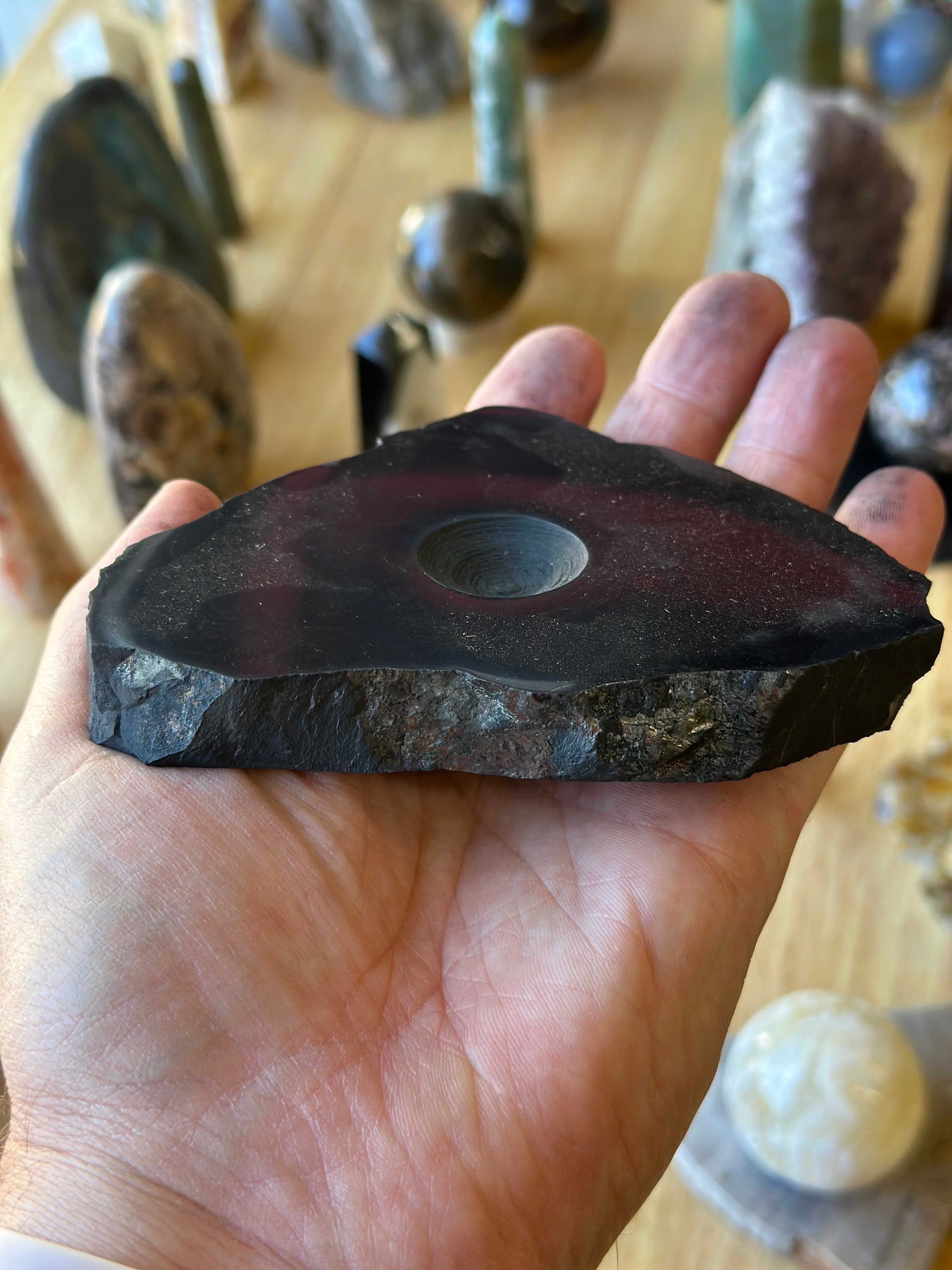 Shungite Sphere Stand