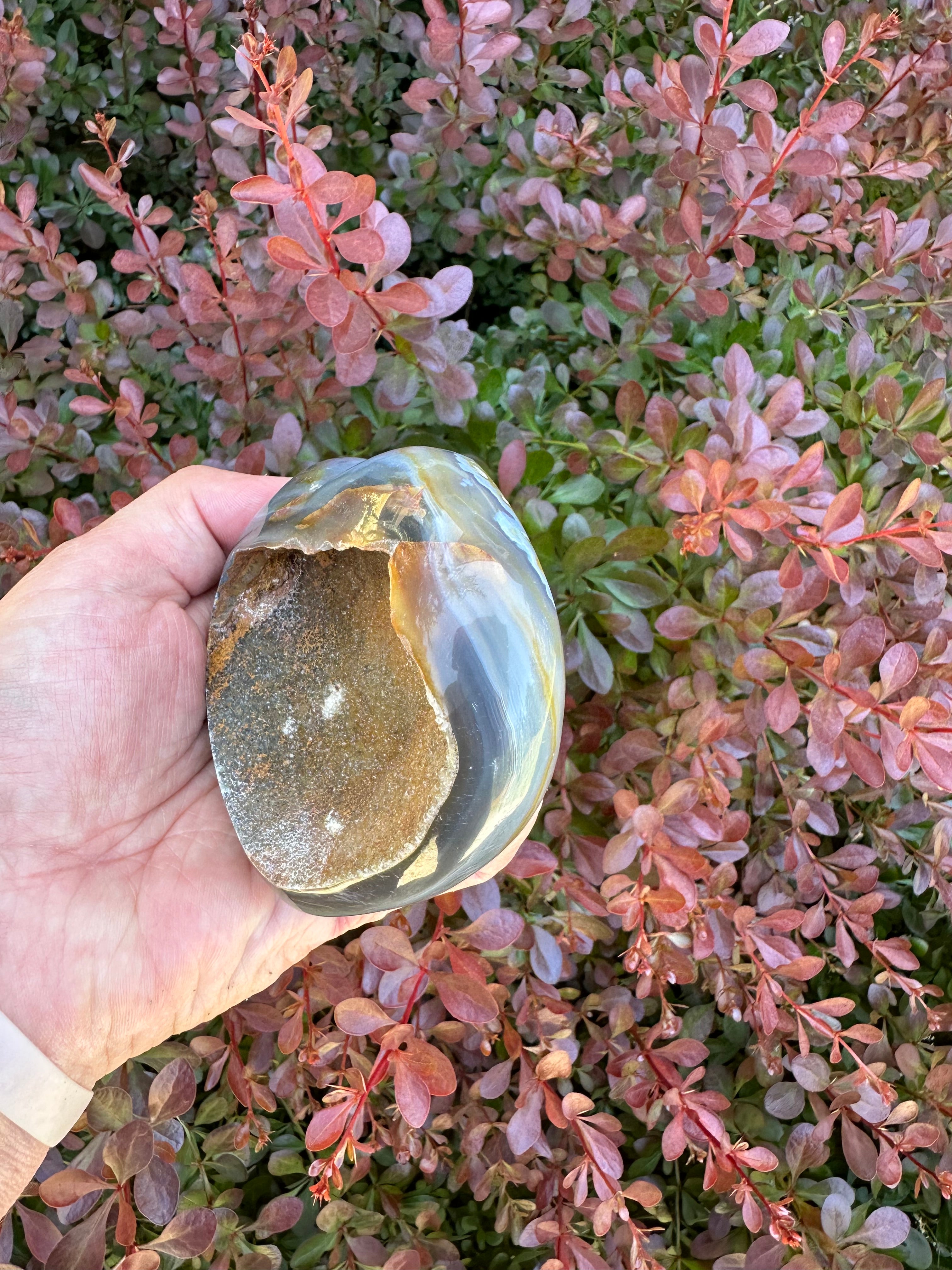 Agate Geode Heart