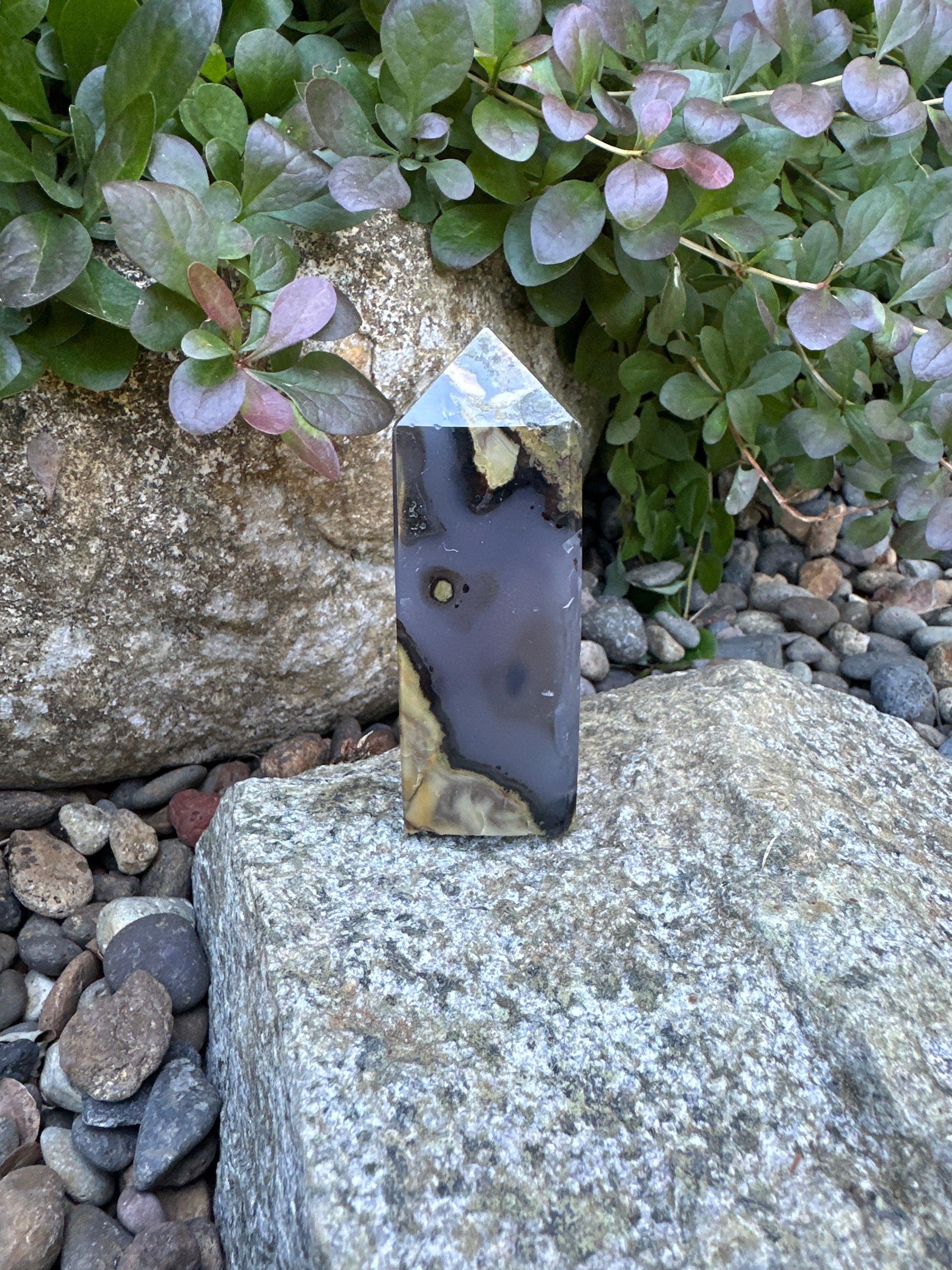 Volcano Agate Obelisk A