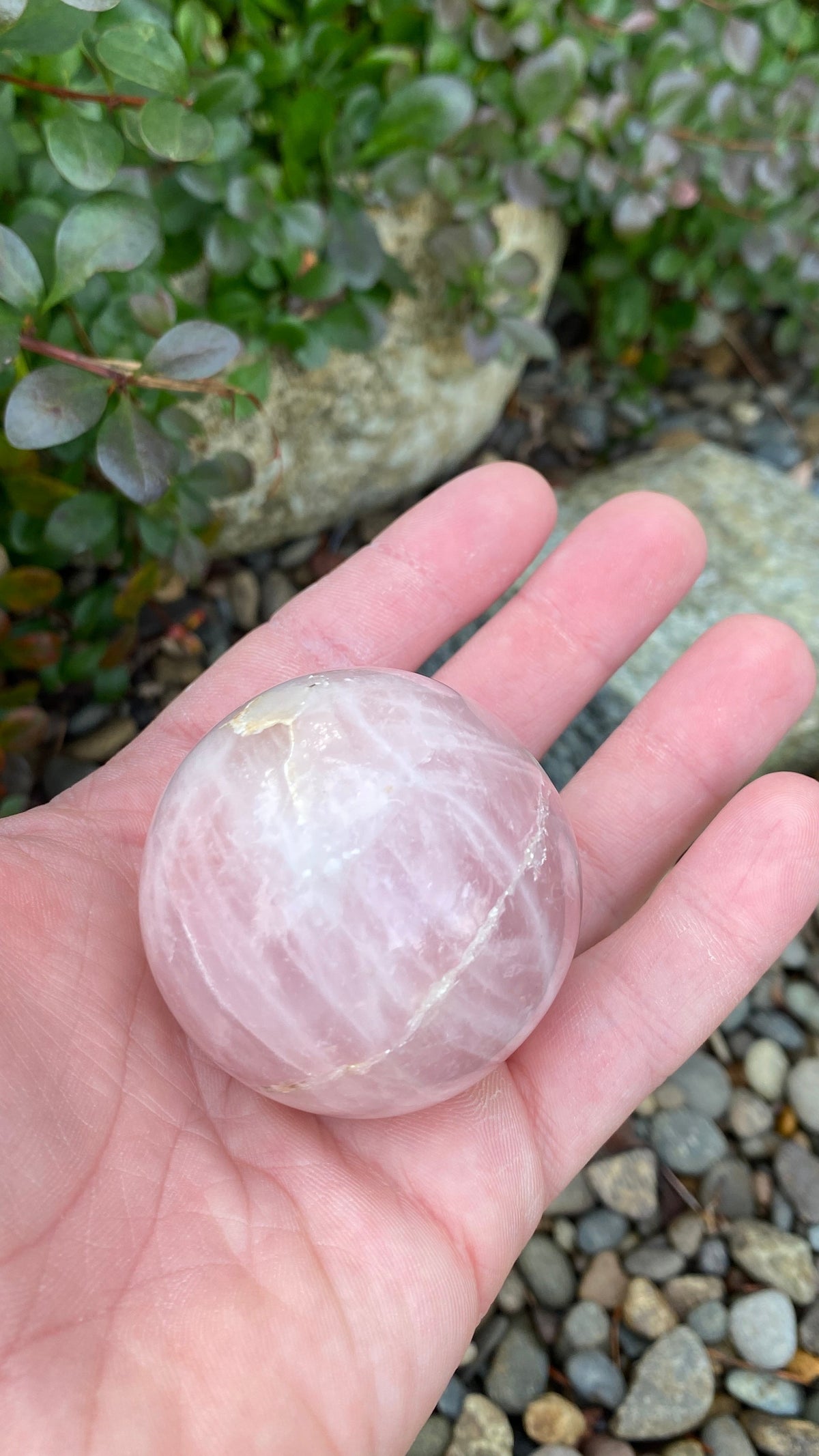Blush Serenity - Rose Quartz Sphere