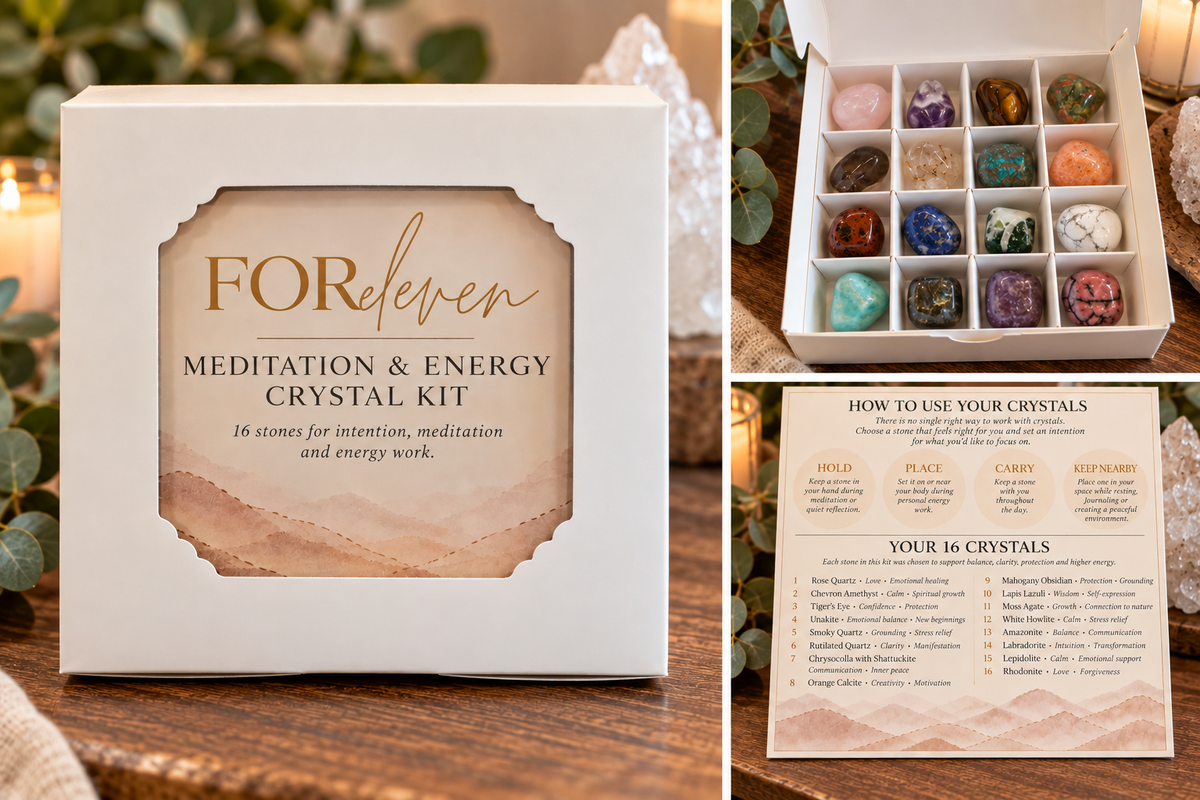 ✨New Item✨ For 11 Meditation & Energy Crystal Kit