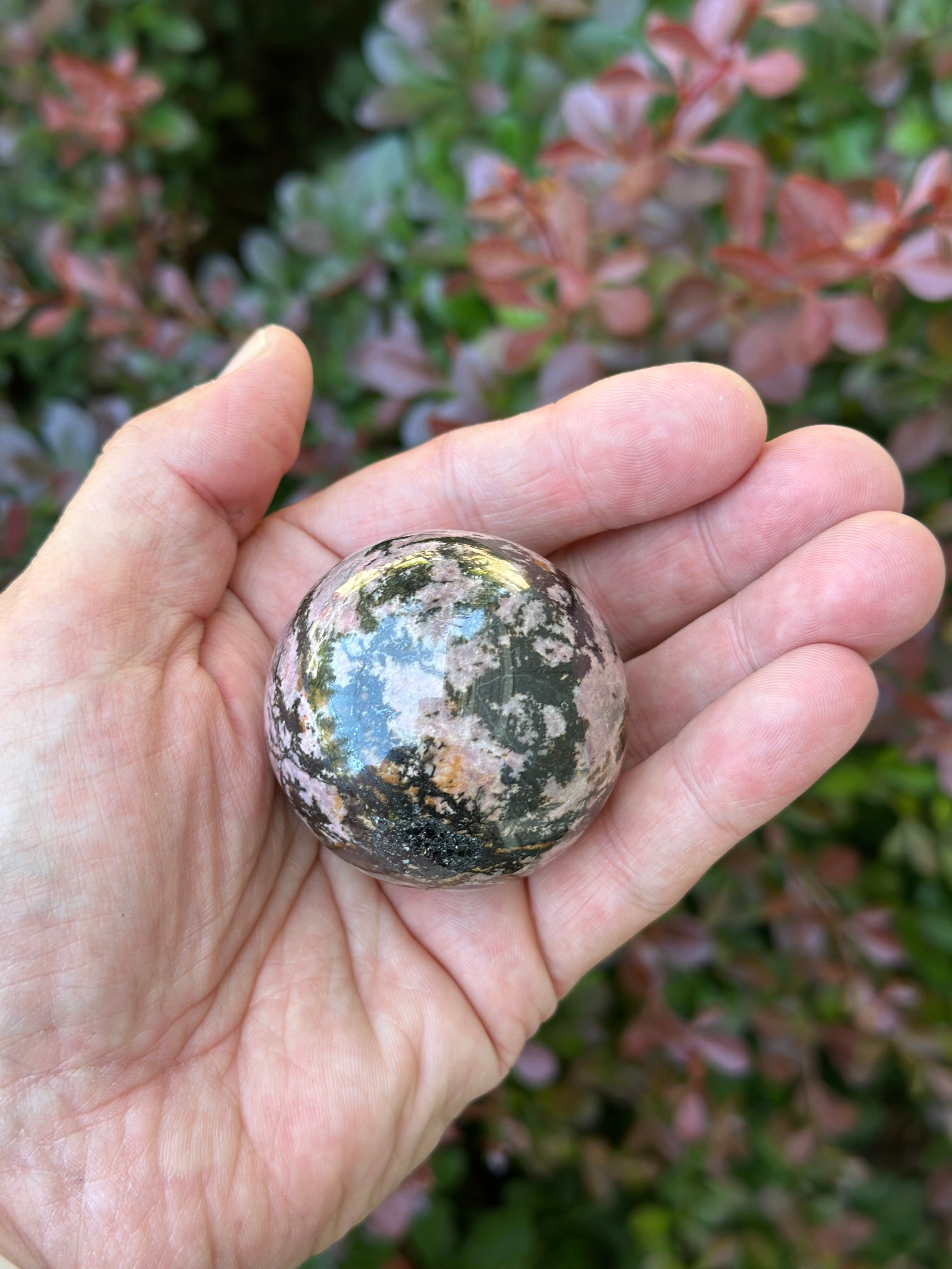 Rhodonite Sphere