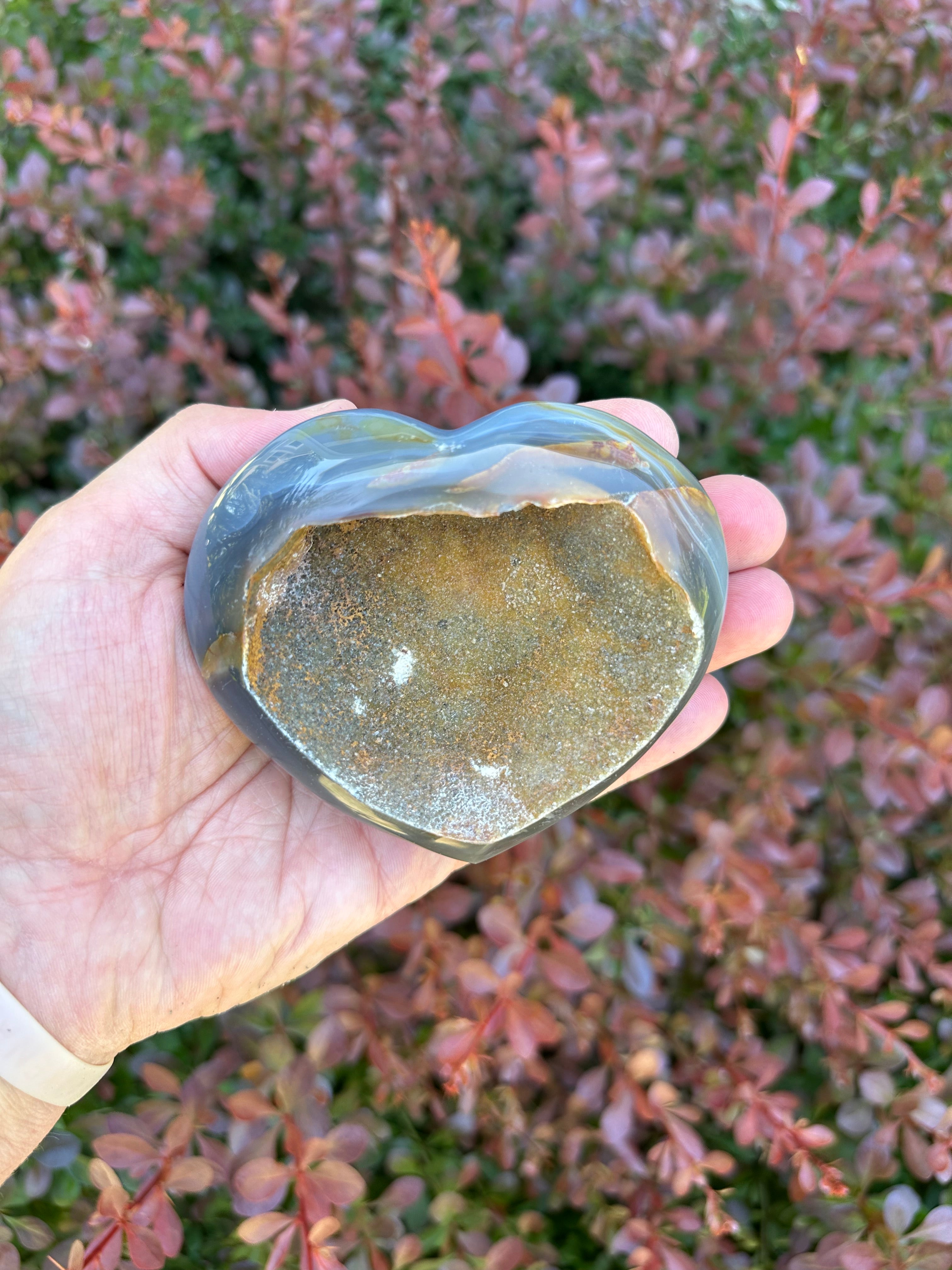 Agate Geode Heart