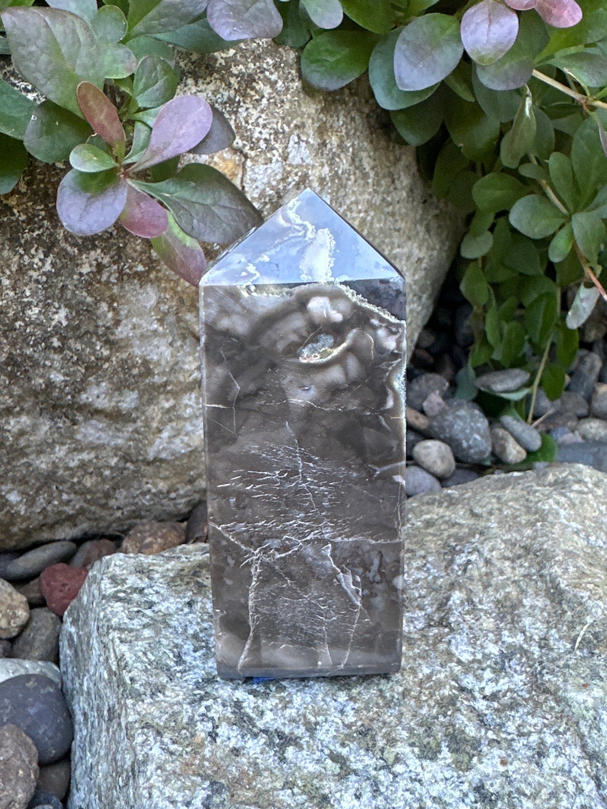 Volcano Agate Obelisk D