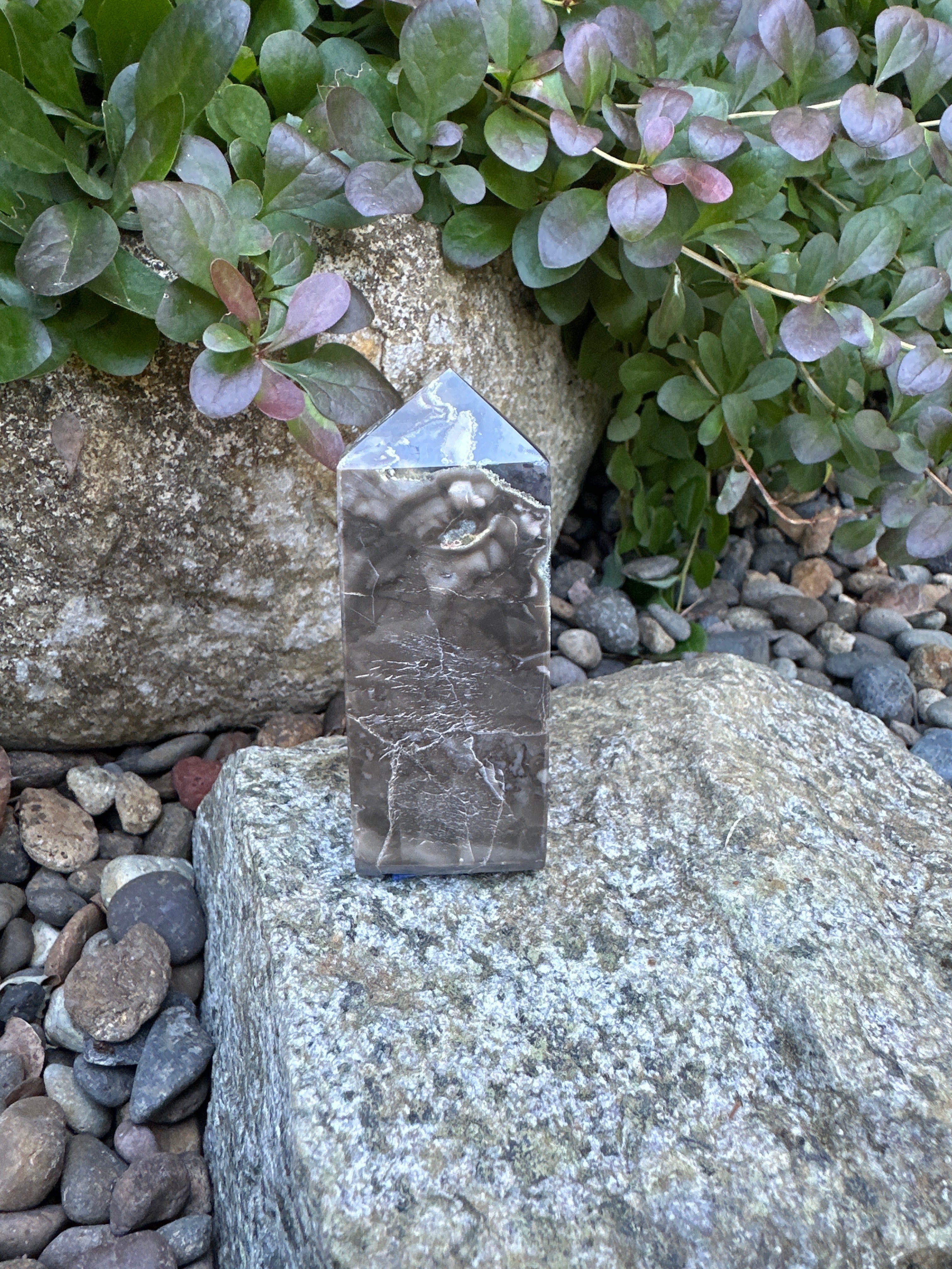 Volcano Agate Obelisk D