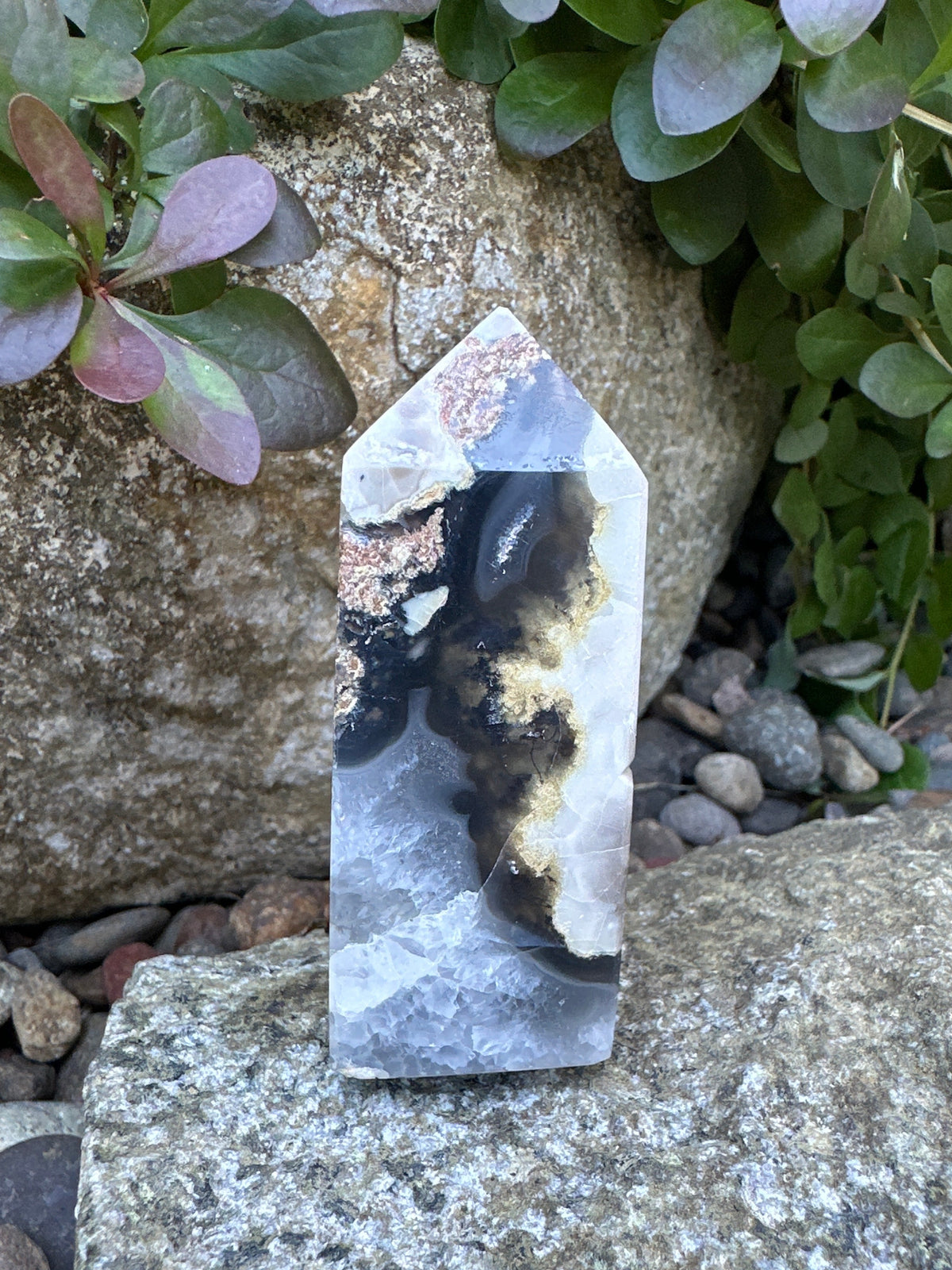 ✨ 9/24 Light Drop-Volcano Agate Obelisk I