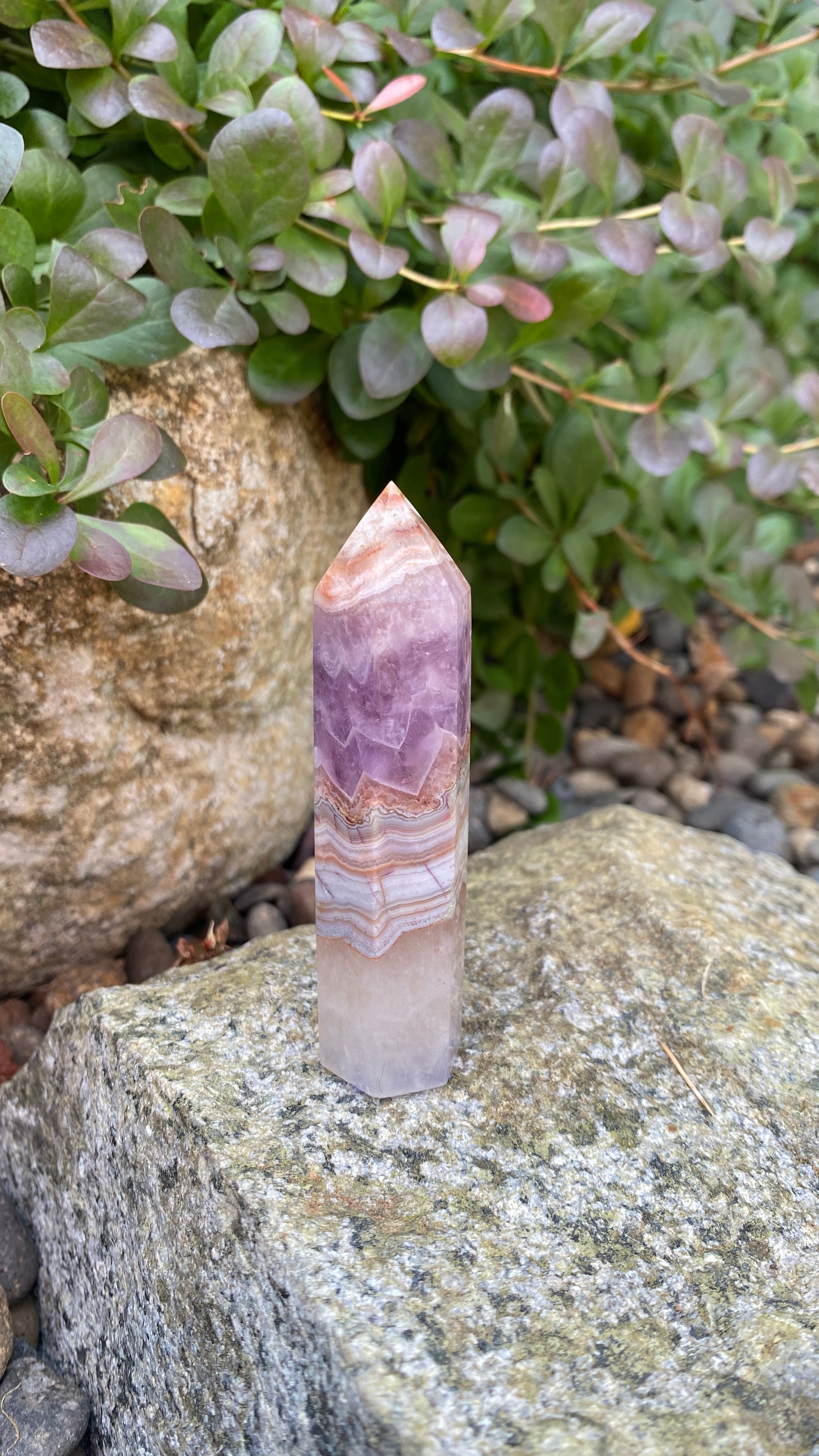 Amethyst Lace Agate Tower F