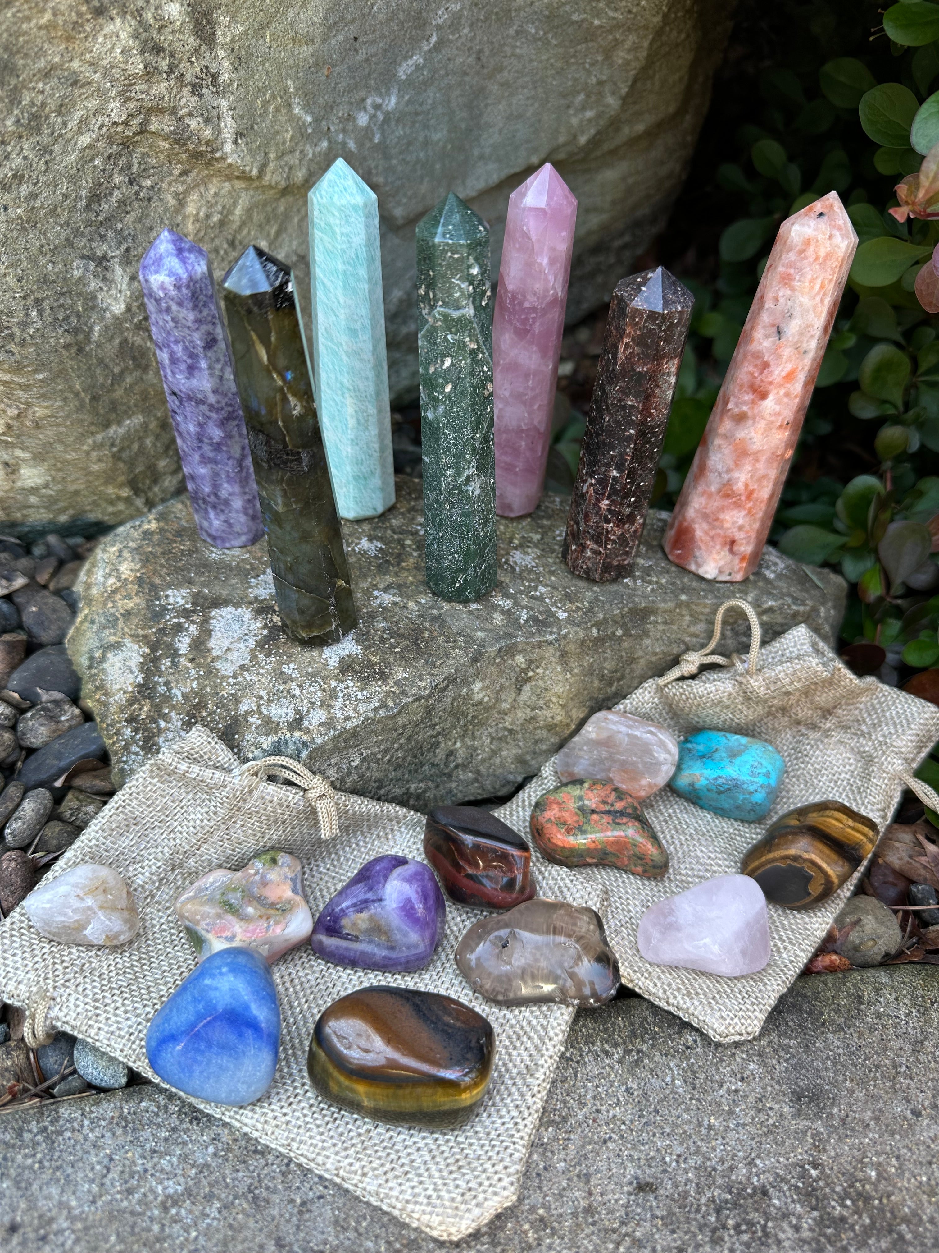 Let It Find You-tower and tumbled stone package