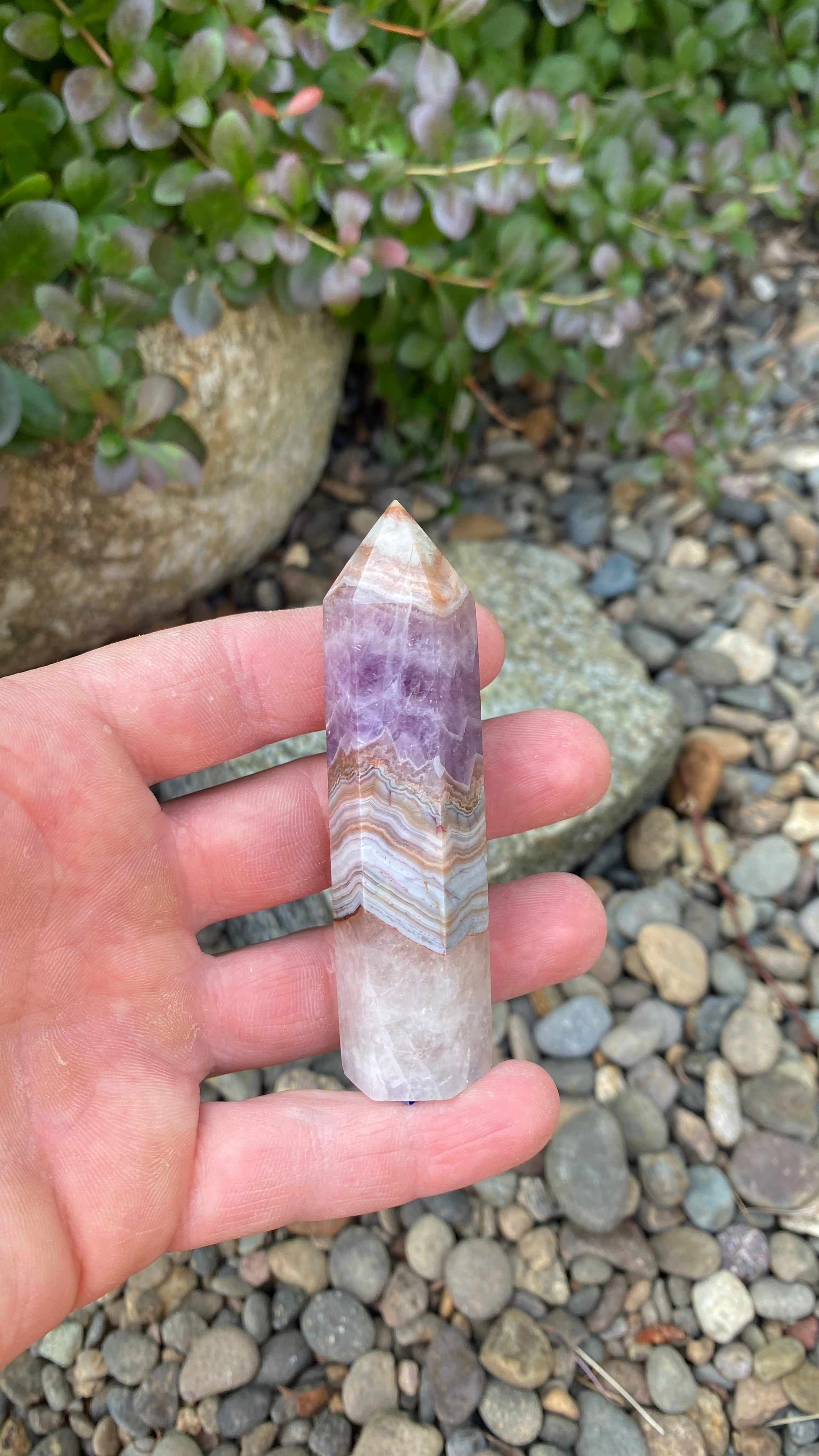 Amethyst Lace Agate Tower F