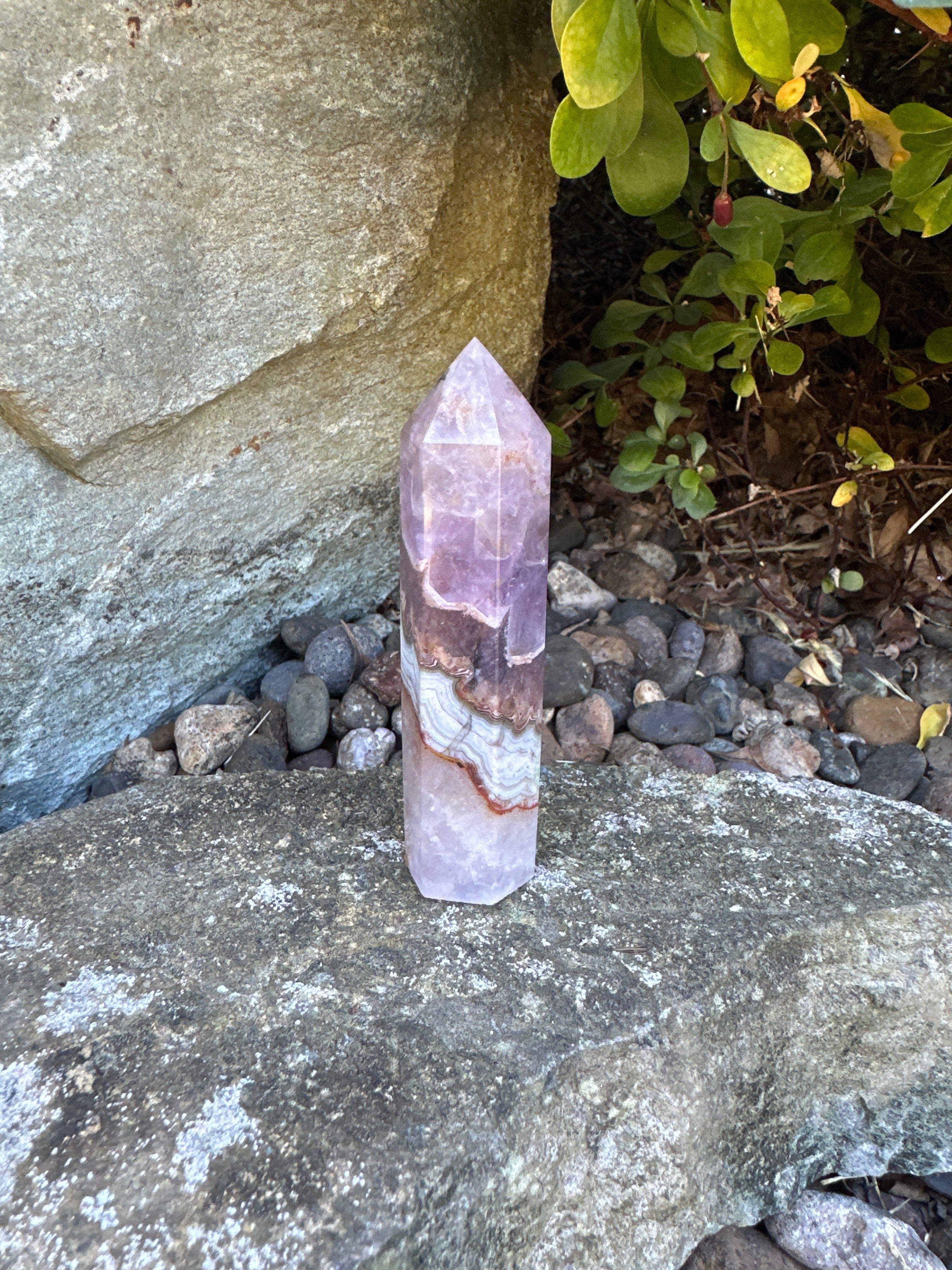 Amethyst Lace Agate Tower B