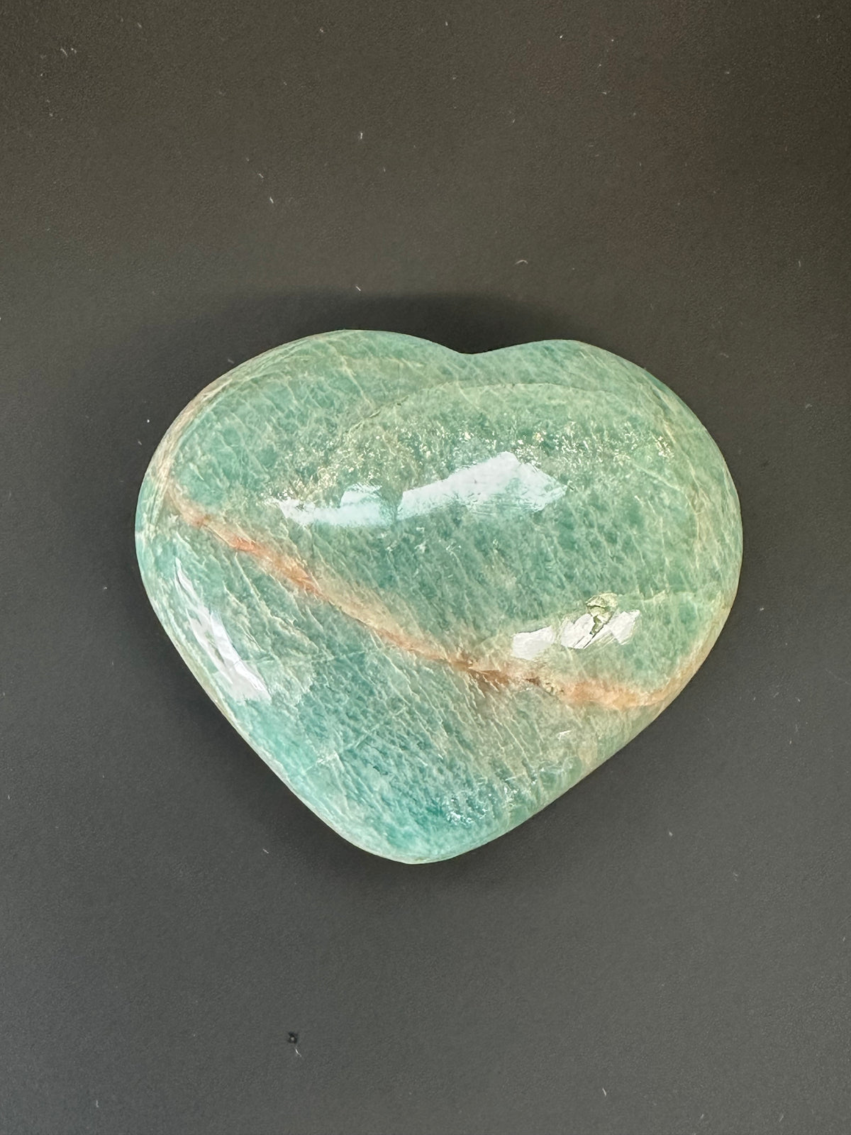 Tranquil Waters Amazonite Heart Palm