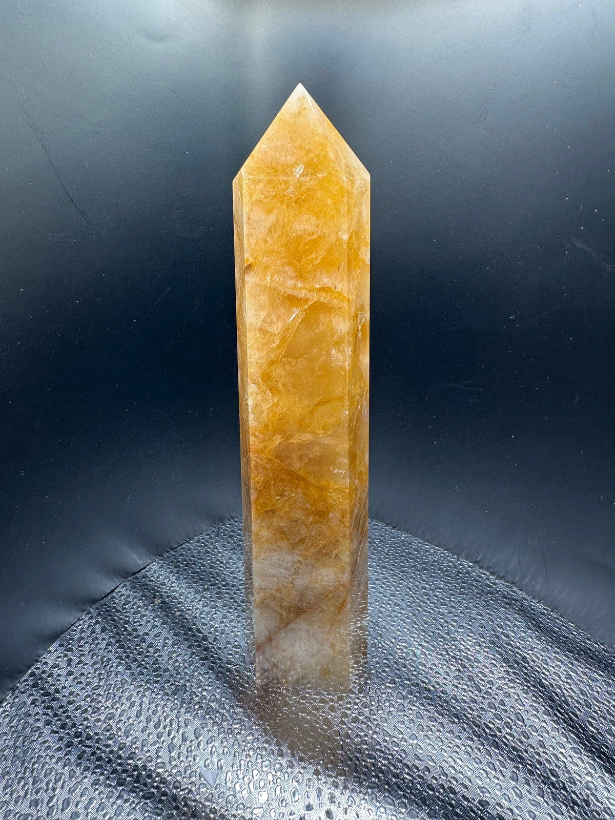 Sacred Sunfire - Golden Healer Quartz Tower