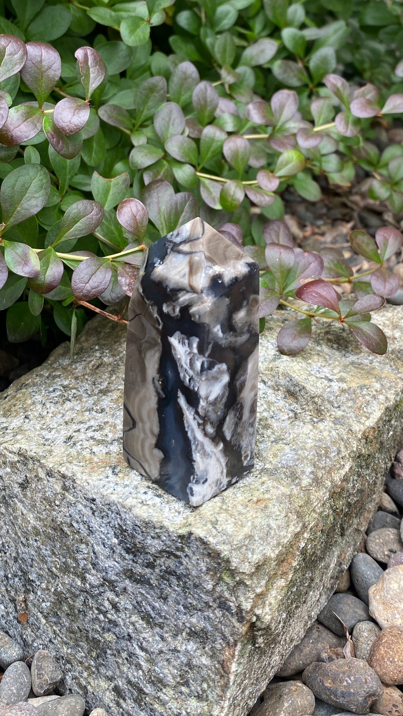Volcano Agate Obelisk