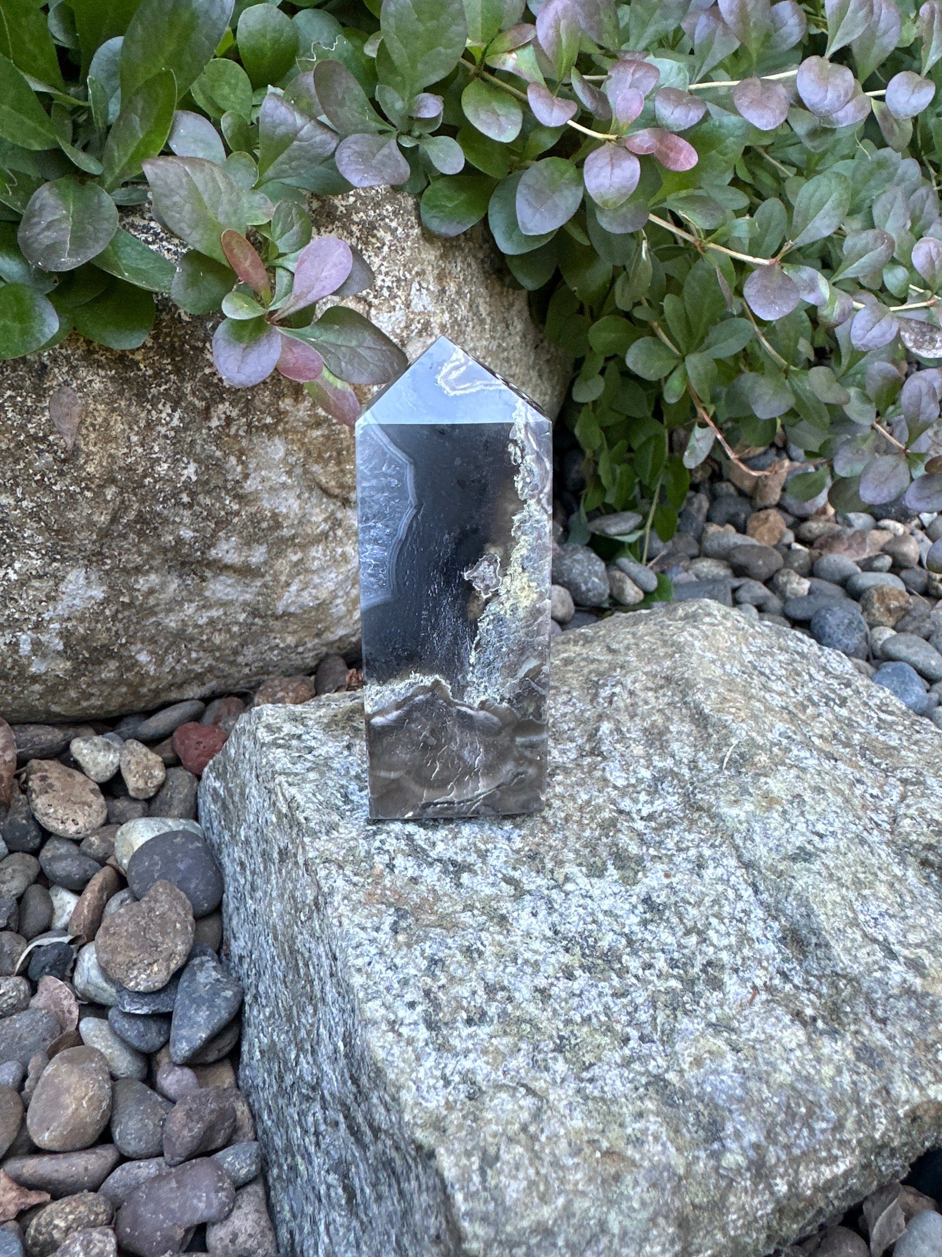 Volcano Agate Obelisk D