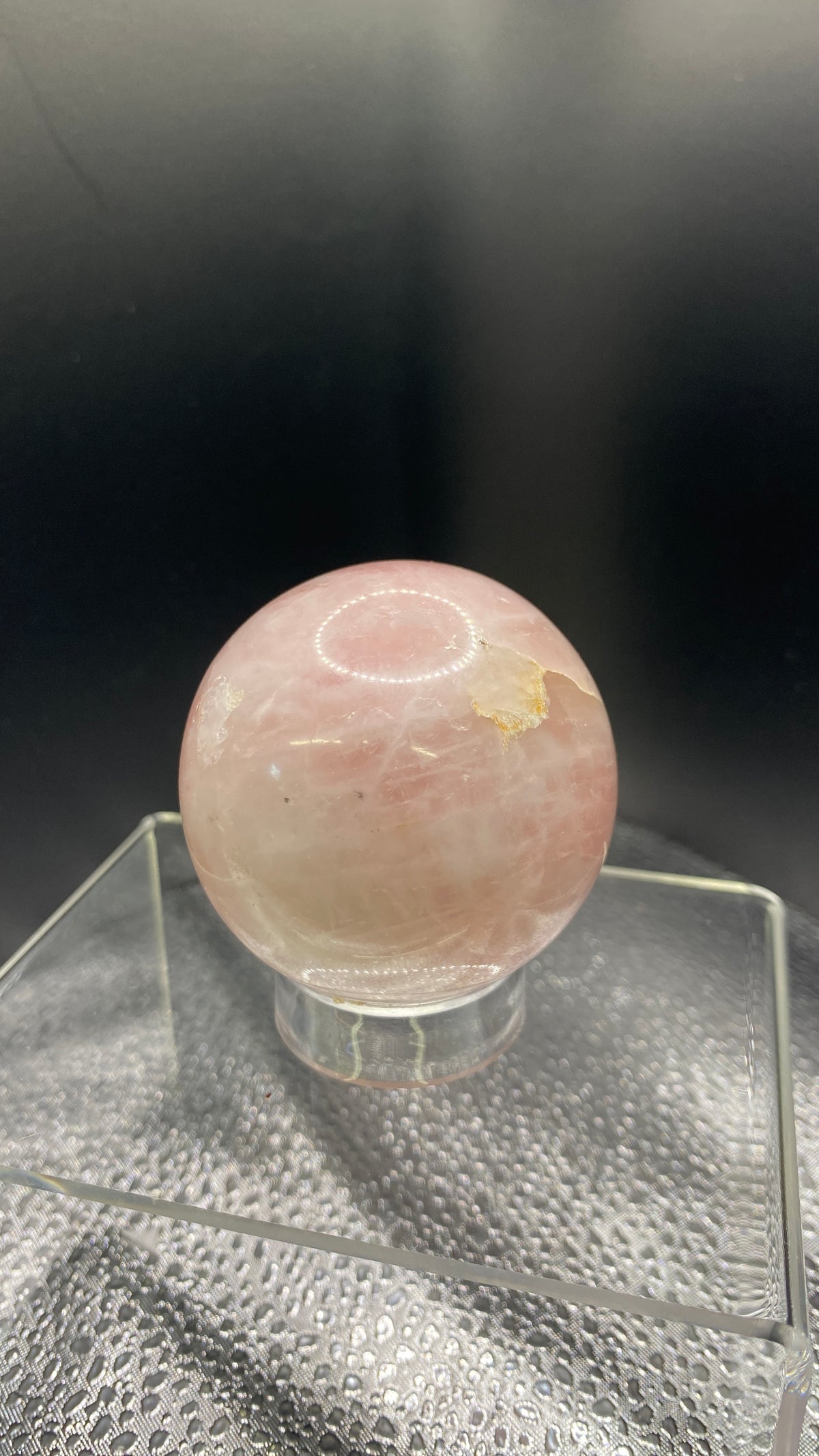 Blush Serenity - Rose Quartz Sphere